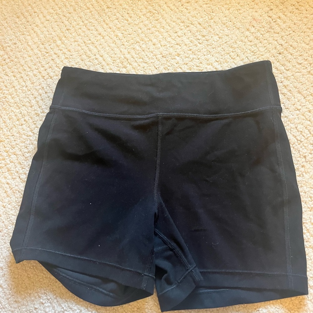 Black athleta girl biker shorts
